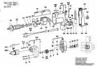 Bosch 0 601 123 742 Drill 240 V / GB Spare Parts